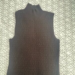 Kenneth Cole Brown Textured Knit Sweater